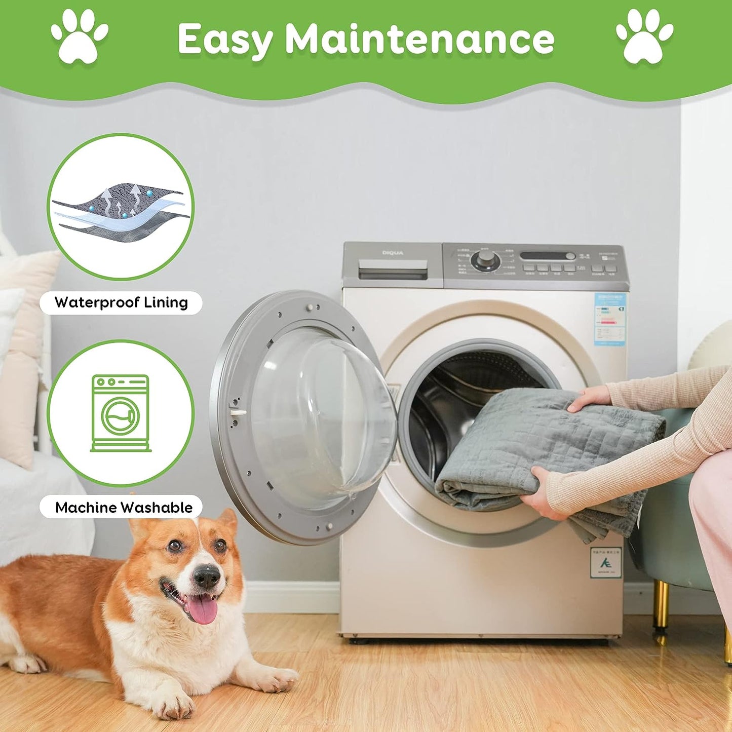 Washable Sherpa Pet Blankets for Medium and large Dogs and Cats