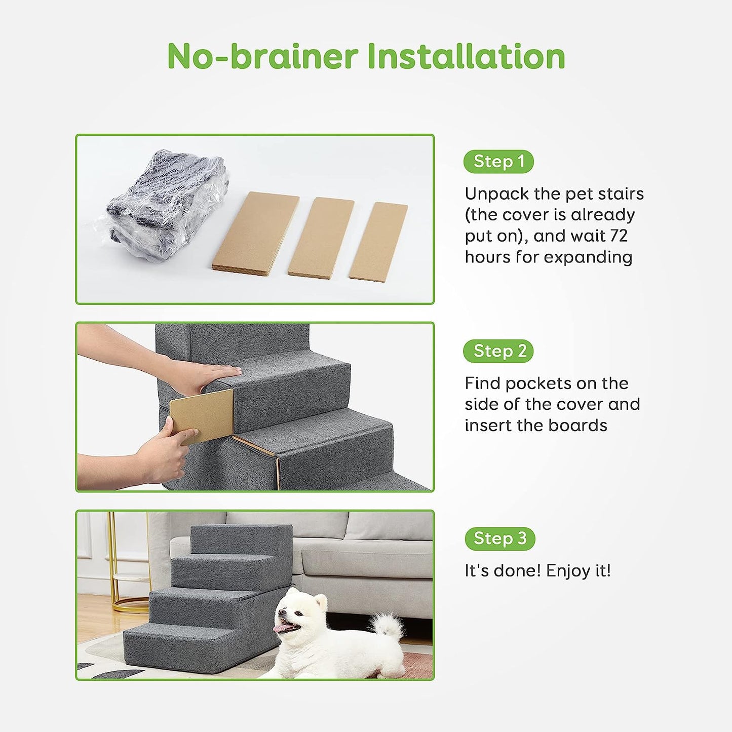 Dog Stairs & Steps for Small Dogs Cats