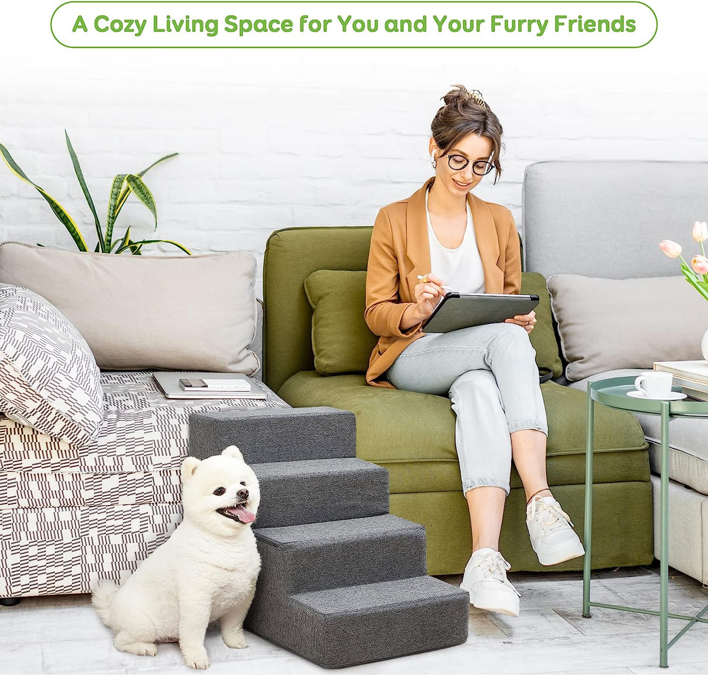 Dog Stairs & Steps for Small Dogs Cats