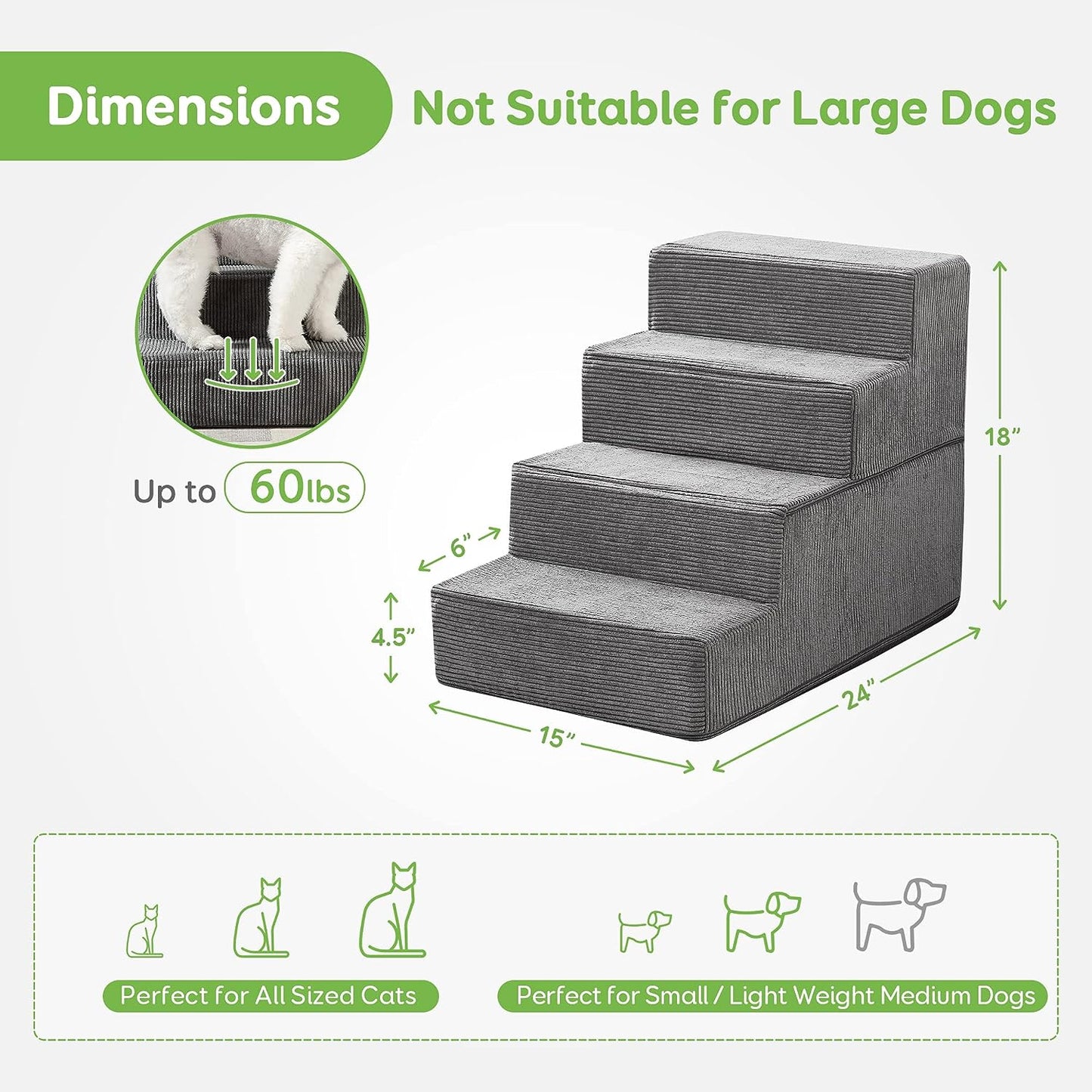 Dog Stairs & Steps for Small Dogs Cats