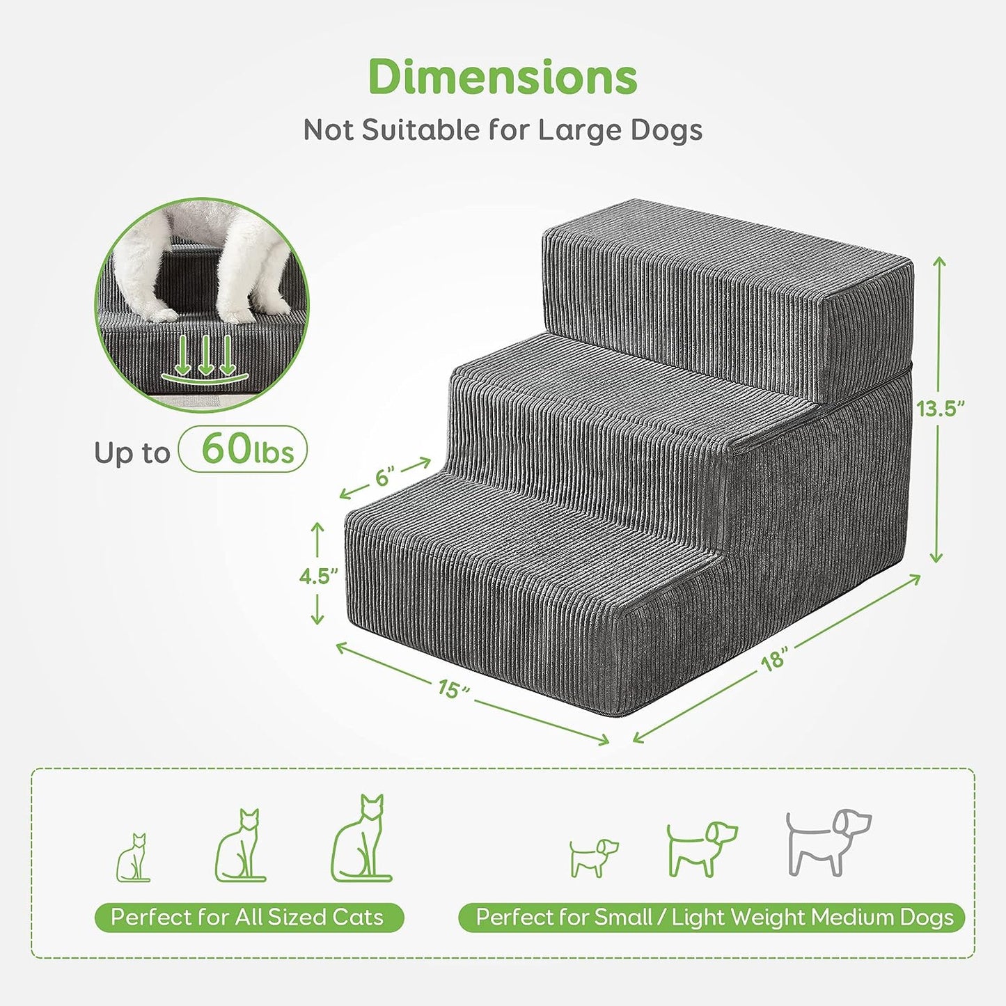 Dog Stairs & Steps for Small Dogs Cats