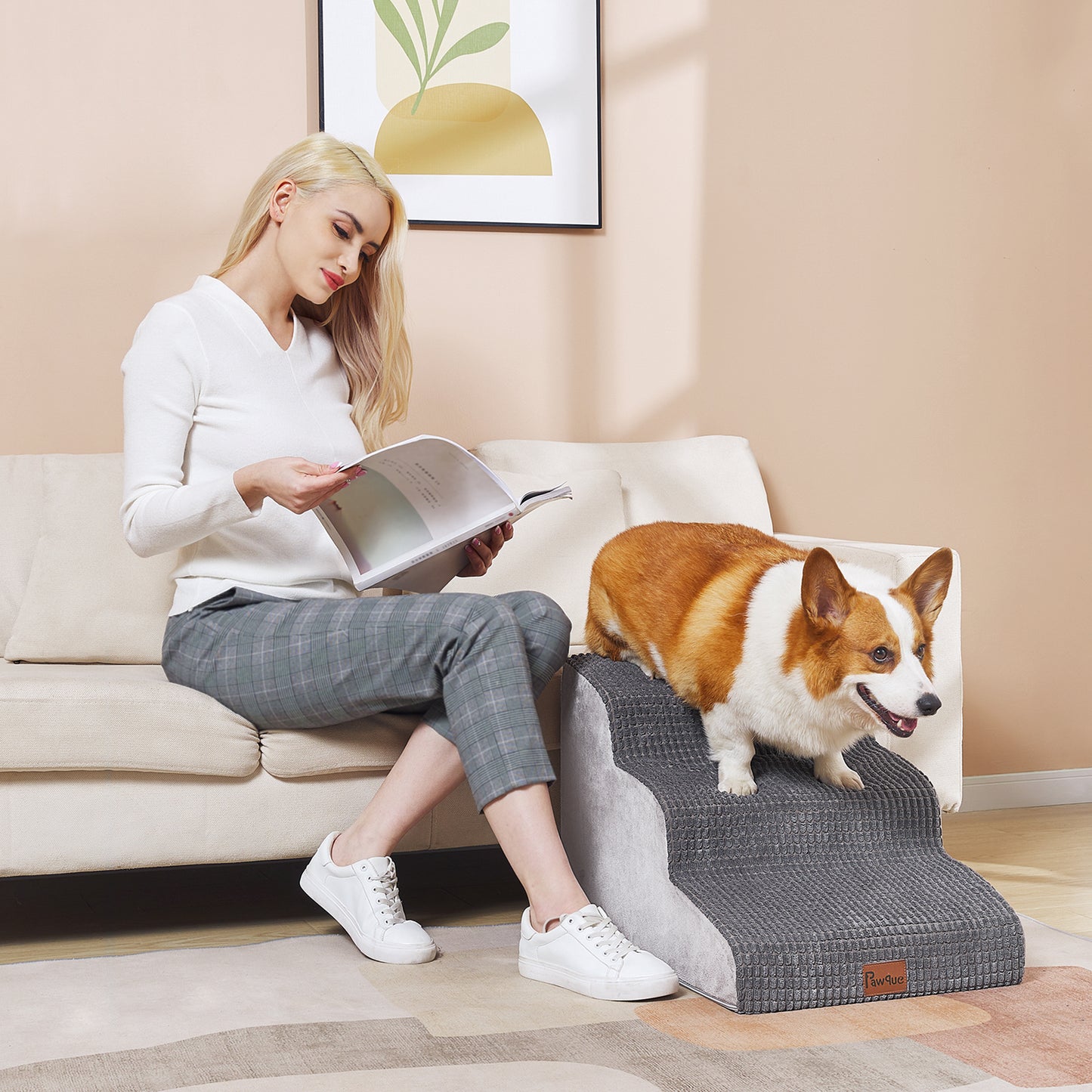 Dog Stairs and Ramp for High Bed Or Couch